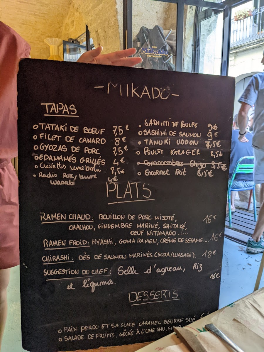 Menu - Mikado photo 4
