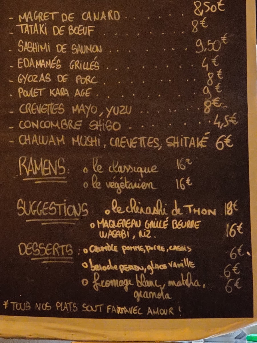Menu - Mikado photo 5